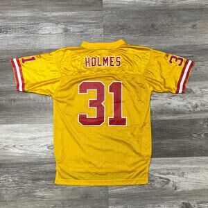 Vintage 90s Reebok NFL Players Kansas City Chiefs Priest Holmes #31 Boy L Jersey
